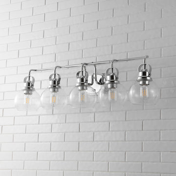 Shirley Metal/ Bubbled Glass Vanity Light - JONATHAN Y